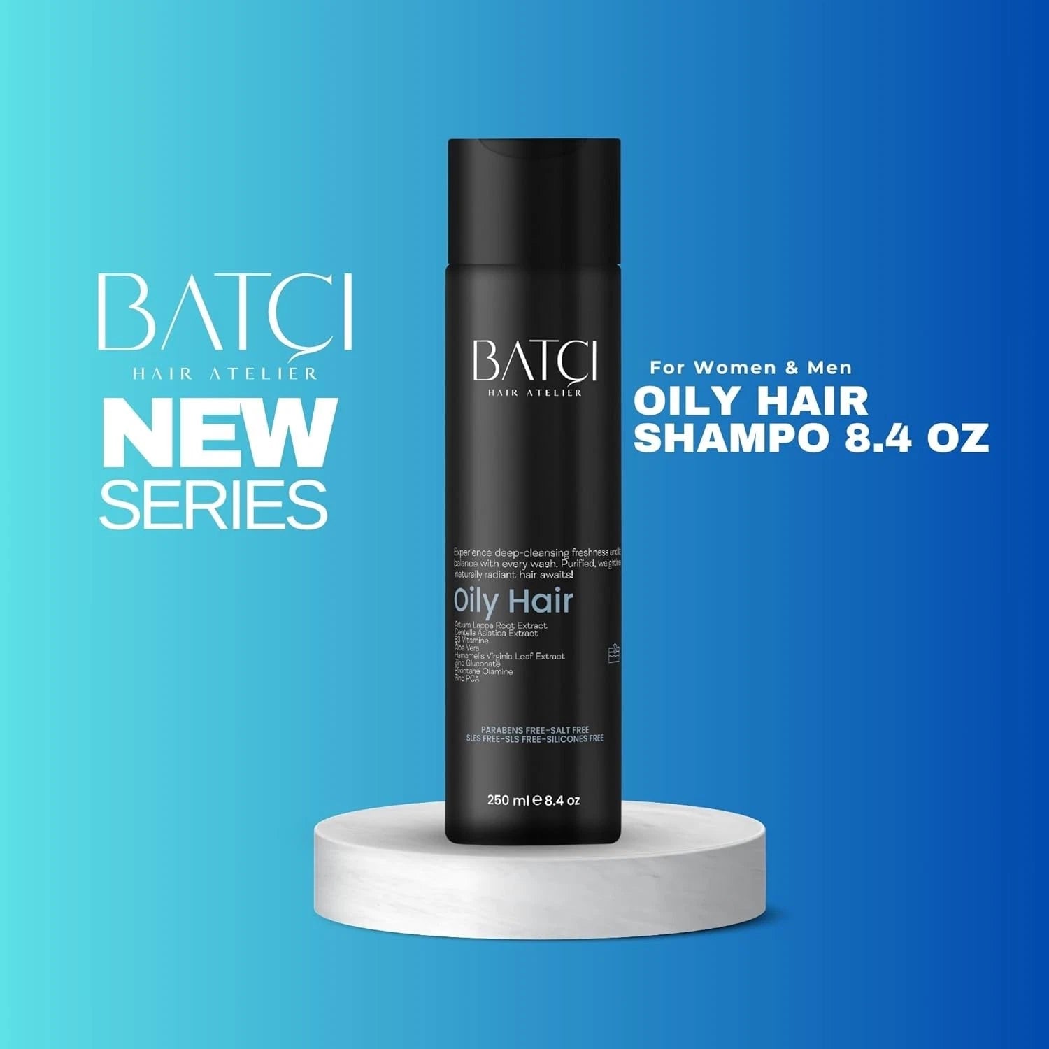 BATCI SHAMPOO FOR OILY HAIR BALANCES EXCESS SEBUM MAINTAIN CLEAN & HEALTHY SCALP