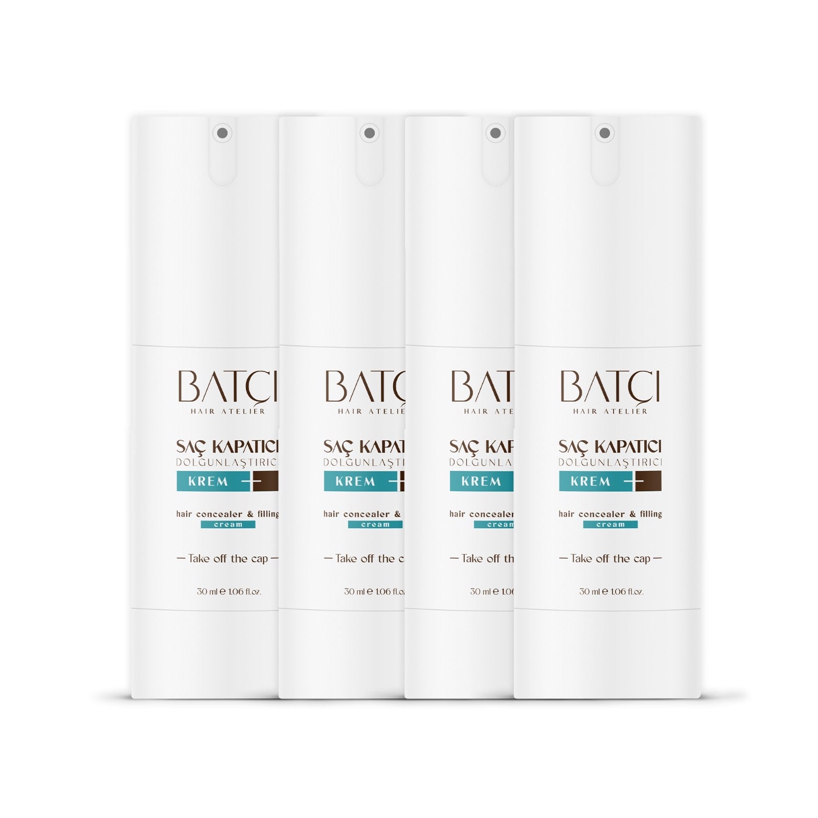 BATCI HAIR CONCEALER (4) CREAM FOR BALD SPOTS &amp; THINNING HAIR (WATERPROOF)