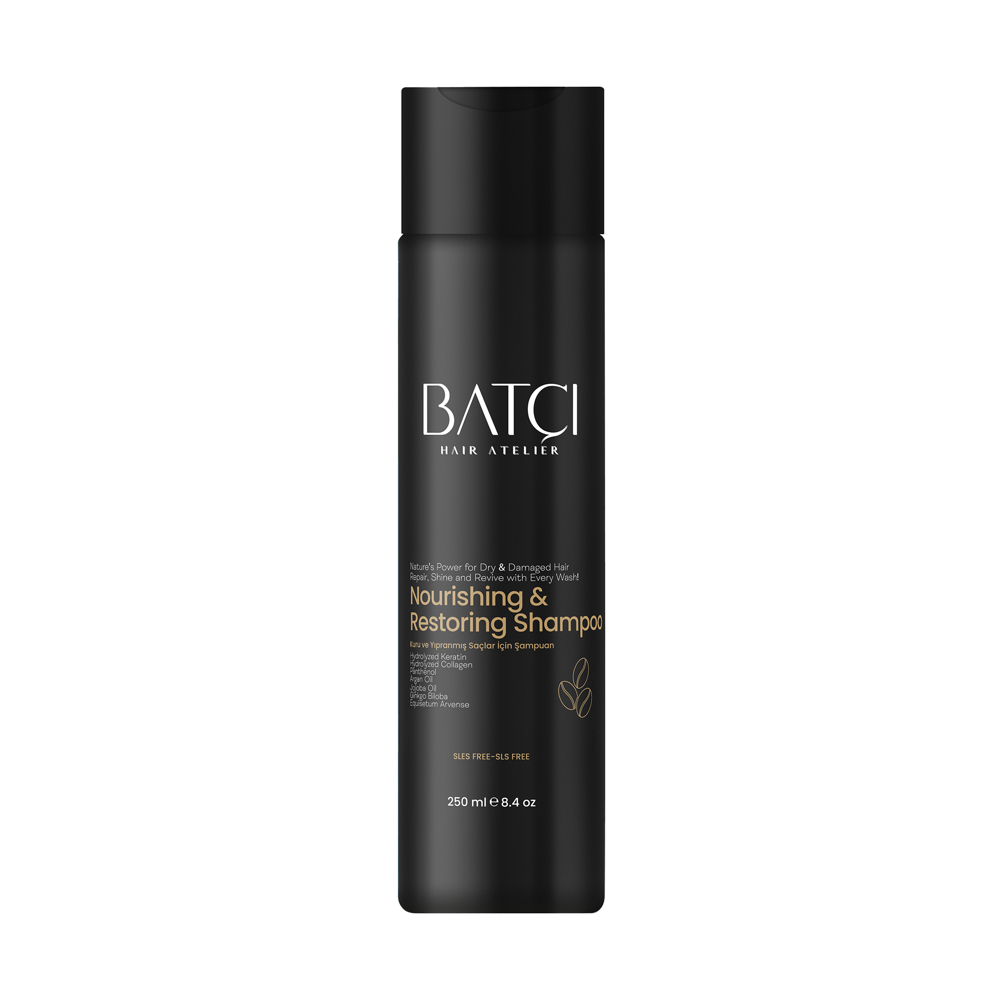 BATCI NOURISHING &amp; RESTORING SHAMPOO WITH COFFEE EXTRACT (250ML)