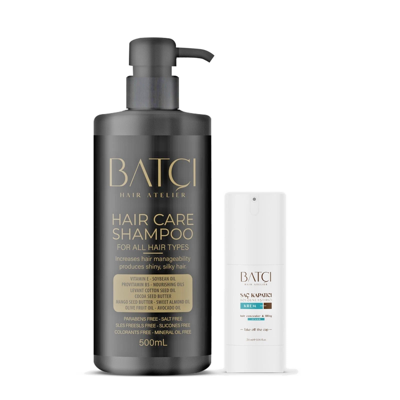 BATCI DUO - (1) CONCEALER (1) BATCI GOLD LABEL HAIR CARE SHAMPOO 500mL